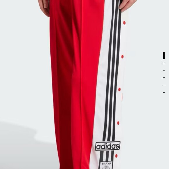 ADIDAS Women's Red / White Adibreak Pants - Picture 4 of 8